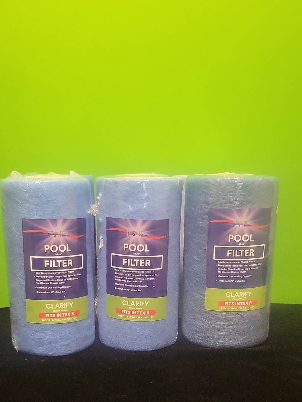 Pool Filter Clarify Cartridge - Blue (Fits Intex B) 6 Items